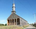 Церкви Chiloe, построен полностью из дерева. Чили.